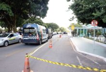Polícia contém ameaça de bomba em ministério durante protesto