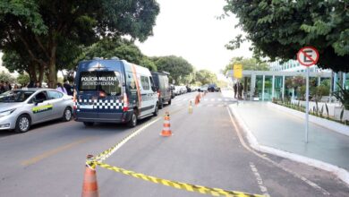 Polícia contém ameaça de bomba em ministério durante protesto