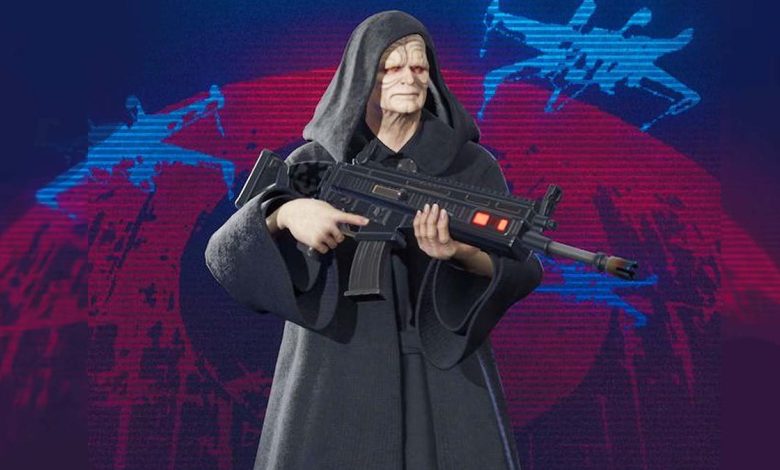 Star Wars aparece em Fortnite com Emperor e rifle em game