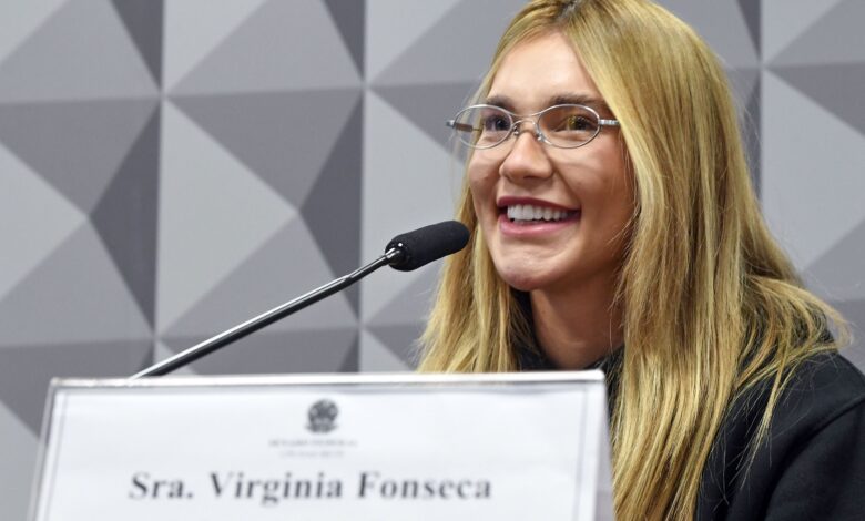 Virginia Fonseca depõe à CPI das Bets em audiência no Congresso