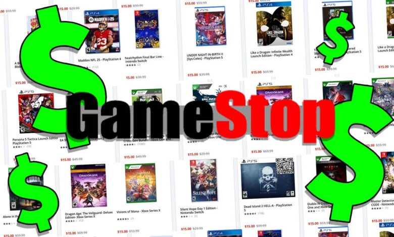 GameStop vende jogos de PS5 e Switch a apenas R$15