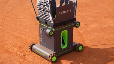 Acemate lança robô de treinamento de tênis inovador