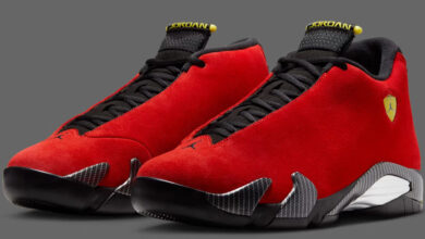Air Jordan relança design icônico do 14 “Ferrari” em junho