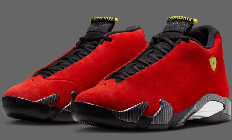 Air Jordan relança design icônico do 14 “Ferrari” em junho