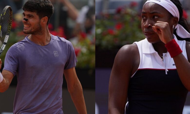 Carlos Alcaraz e Coco Gauff garantem vitórias no Itália Open
