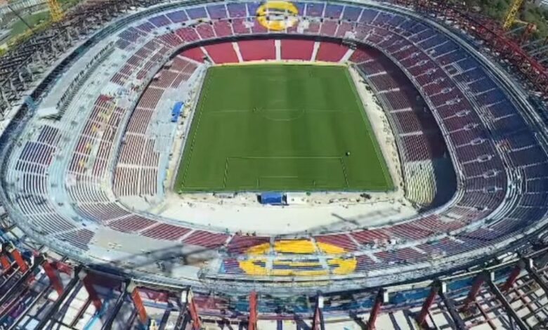 Barcelona mostra evolução das obras no Camp Nou em vitória simbólica