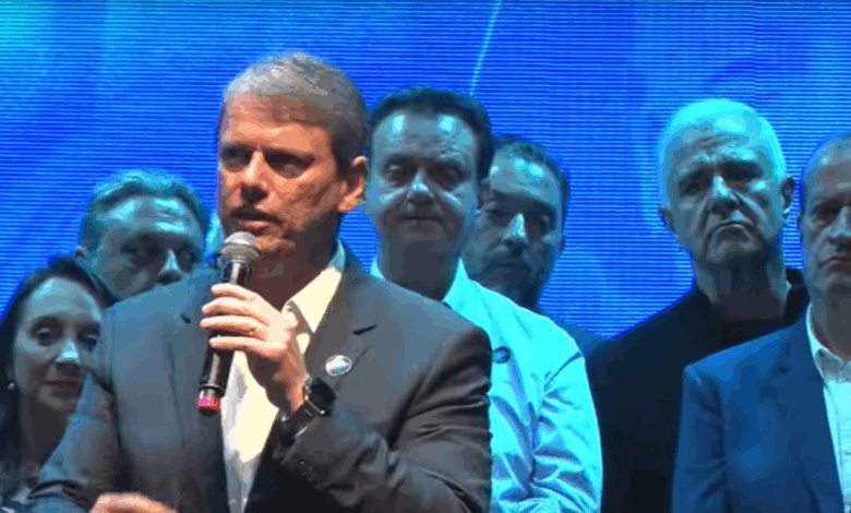 Tarcísio cita grupo unido para eleição de 2026 ao lado da direita