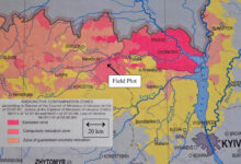 Zoning of contaminated territory of Ukraine according to current and field study plot. Image credit: Smith et al., doi: 10.1016/j.jenvrad.2025.107698.