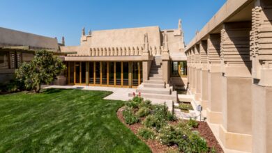 Hollyhock House de Frank Lloyd Wright corre risco arquitetônico