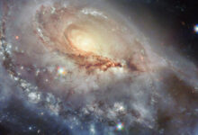 This Hubble image shows the spiral galaxy NGC 1961. Image credit: NASA / ESA / Hubble / J. Dalcanton / R.J. Foley, UC Santa Cruz / C. Kilpatrick.