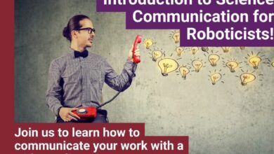Treinamento online sobre comunicação com robôs para ciência