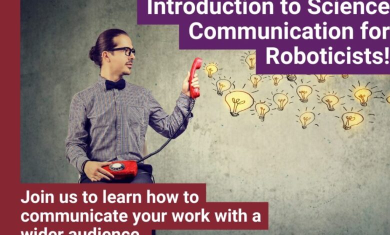 Treinamento online sobre comunicação com robôs para ciência