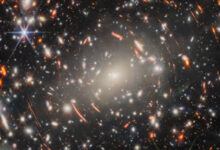 This Webb image shows the massive galaxy cluster Abell S1063. Image credit: NASA / ESA / CSA / Webb / H. Atek & M. Zamani, ESA & Webb / R. Endsley.