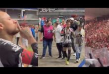 Torcida xinga Neymar; craque rebate em clássico de deboche