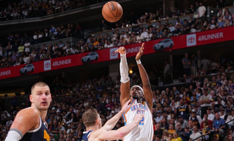 Thunder empata série em 2 a 2 com vitória sobre Nuggets