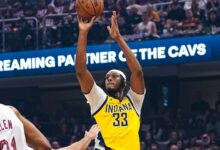 Cavaliers e Pacers duelam por vitória em partida da NBA