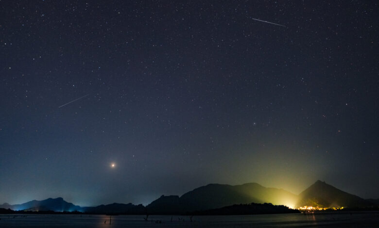 Eta Aquarid 2025 encanta com chuva de meteoros e órbitas visíveis