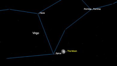 Observação revela encontro da lua e estrela Spica em órbita