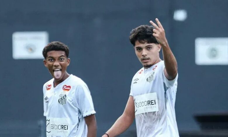 Santos vence no sub-20 com gol do filho de Robinho