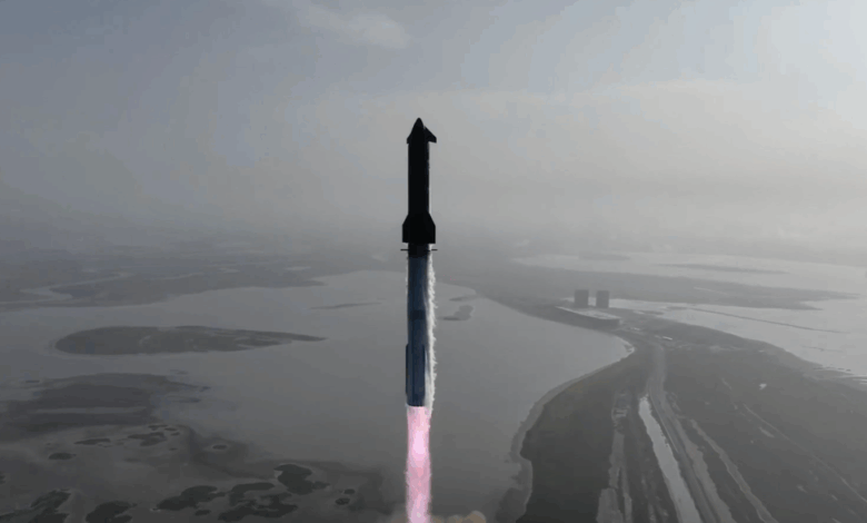 SpaceX realiza nona missão de foguete Starship, termina em giro
