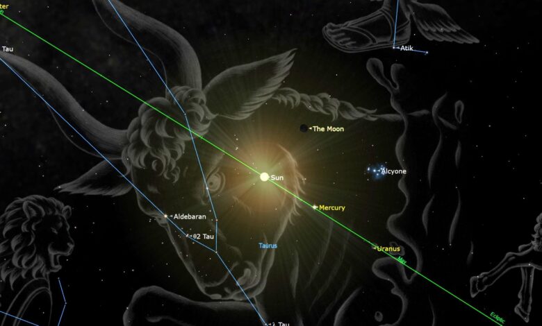 NASA observa lua nova de maio de 2025 na órbita terrestre