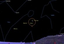NASA observa lua crescente próxima a Saturno e Netuno em 22 de maio
