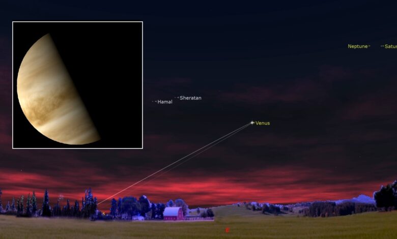 NASA observa Vênus em sua órbita máxima do Sol neste fim de semana