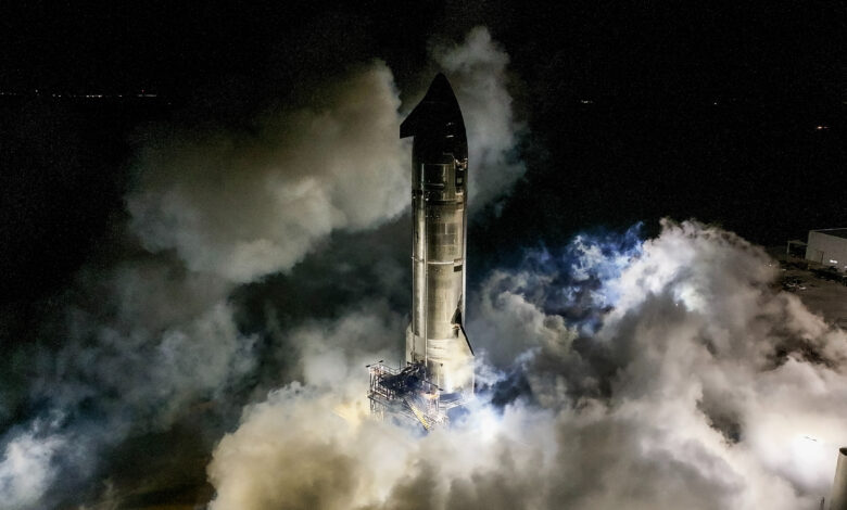 SpaceX lança foguete Starship Flight 9 em 27 de maio
