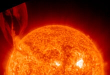 NASA registra erupção de filamento solar, planeta evita impacto