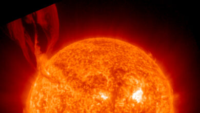 NASA registra erupção de filamento solar, planeta evita impacto