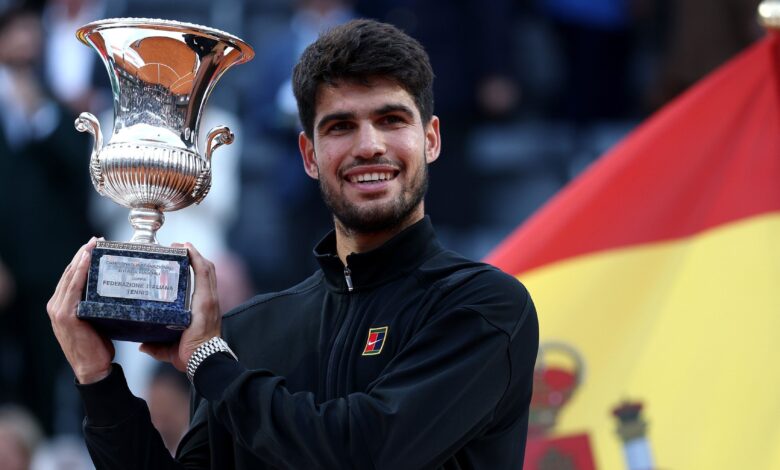Alcaraz conquista título e derrota Sinner no Roma Open