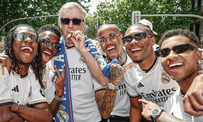 Ancelotti conquista vitórias com brasileiros no futebol