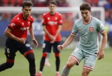 Osasuna vence Atlético de Madrid e sonha com vaga europeia