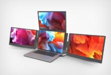 Projeto transforma MacBook em centro de controle com design triplo tela