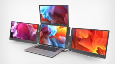 Projeto transforma MacBook em centro de controle com design triplo tela