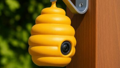 Câmera em formato de colmeia inova design sustentável e combate furto