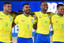 Brasil busca vitória sobre Omã na Copa do Mundo de Futebol de Areia