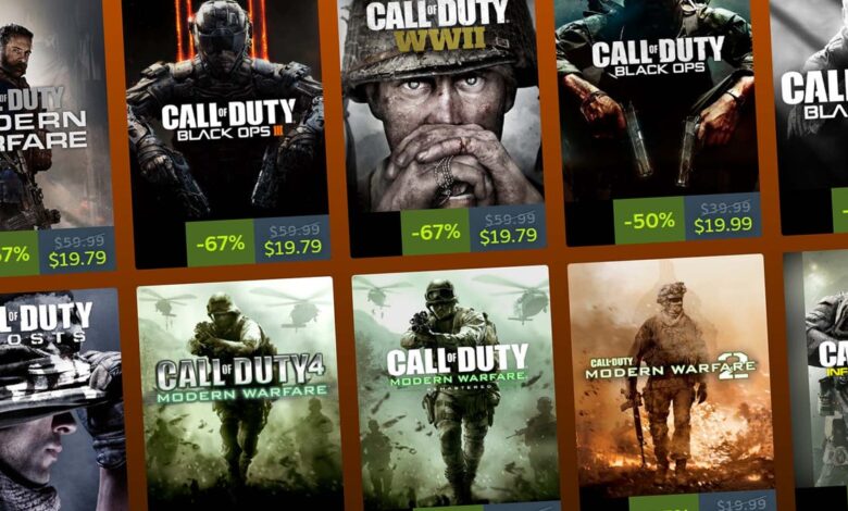 Call of Duty em promoção no Steam para jogos de guerra