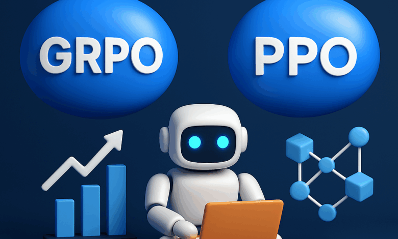 PPO e GRPO otimizam políticas em machine learning