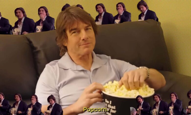 Tom Cruise adere à cultura geek como fã de pipoca no cinema