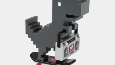 Google Chrome Dino ganha acessório design YouTube Boombox