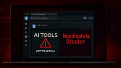 Facebook impulsiona malware Noodlophile via anúncios falsos de AI