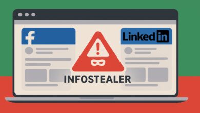 Fake ads no Facebook e LinkedIn espalham malware e infostealers