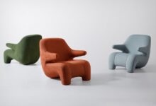 Cadeira Hug Me une conforto e design escultural no mobiliário