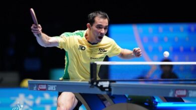 Hugo Calderano brilha em Mundial de Tênis de Mesa