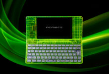 Pomera DM250 inspira design com toque cyberpunk neon