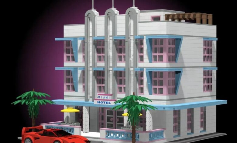 LEGO cria hotel Miami Vice City em design inovador antes de GTA 6