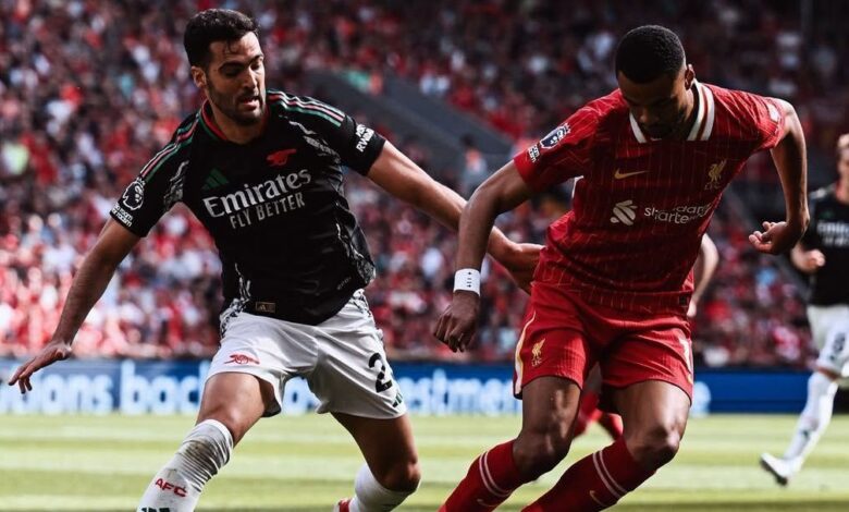 Arsenal empata com Liverpool após sair perdendo por 2 a 0