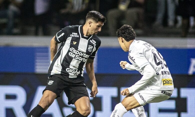 Santos empata com Ceará e permanece na zona de rebaixamento