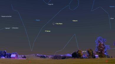 NASA observa conjunção da Lua e Vênus no céu